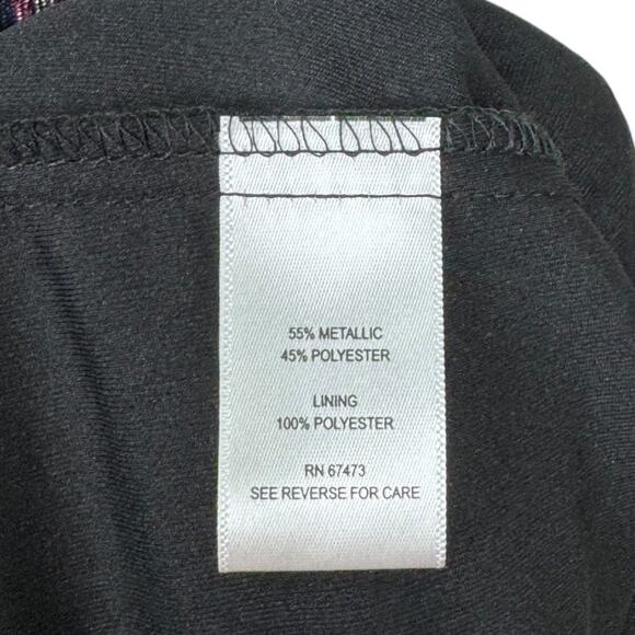 Taylor Metallic Stripe Halter Neck Midi Dress 2 Pleated Sleeveless Disco Rainbow - Picture 7 of 7